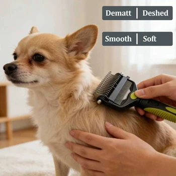 3-in-1 Double-Sided Pet Grooming Brush 3