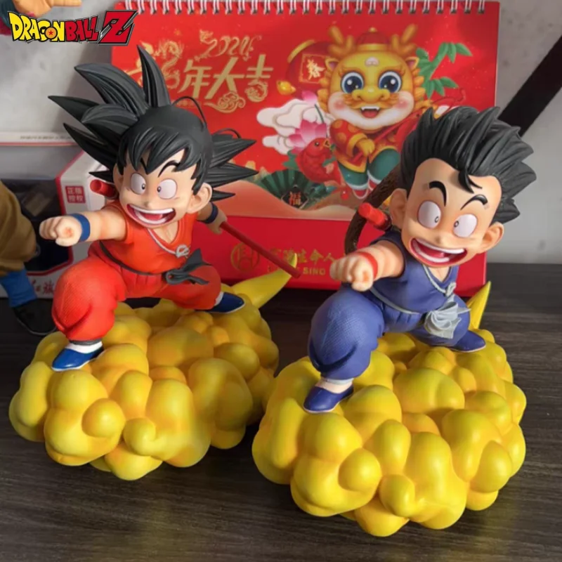 

20cm Anime Dragon Ball Childhood Son Goku Figure Gk Somersault Cloud Statue Pvc Action Figurine Collectible Model Toy Gift