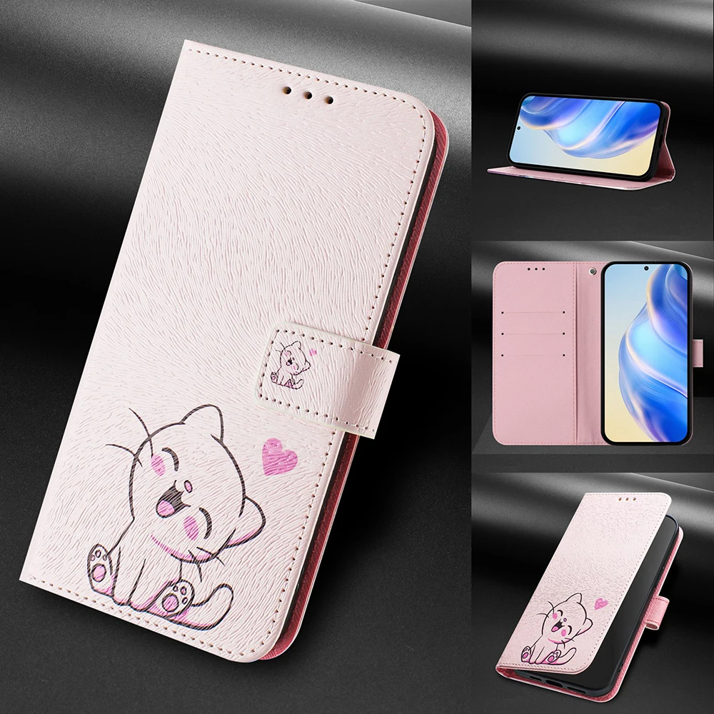 Colorful PU Leather Flip Wallet Phone Case with Card Holder