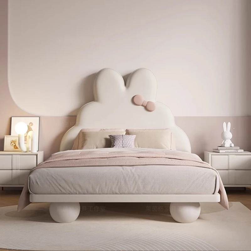 

Modern Whitr Double Bed Master Cute European Style Girl Double Bed Children Bedding Muebles Para Dormitorio Nordic Furniture