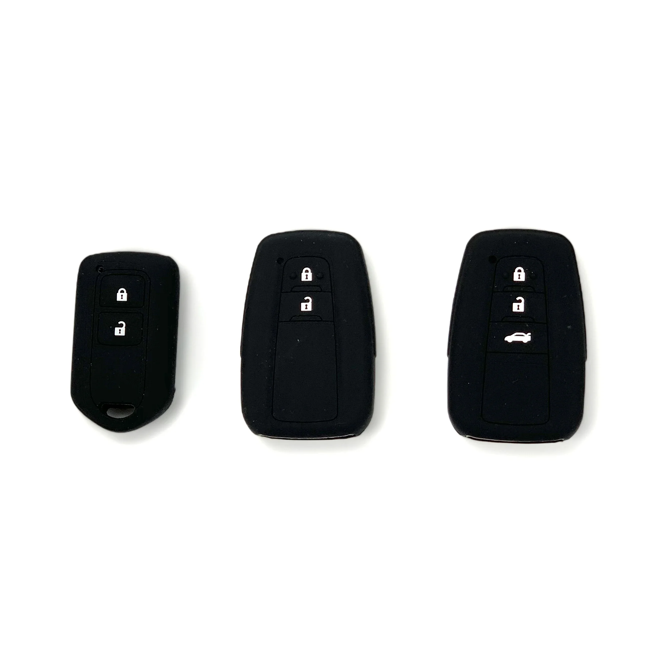 Silicone Key Case For Toyota Camry CHR Corolla RAV4 Avalon Land Cruiser Prado Prius Remote Fob Cover 2 3 4 Button key case cover,key case,remote control case cover