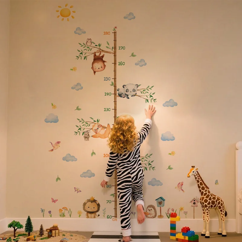 Large Jungle Animal Growth Chart 4