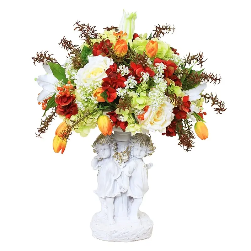 Artificial flowers for decoration interior decoration bouquet in vase  