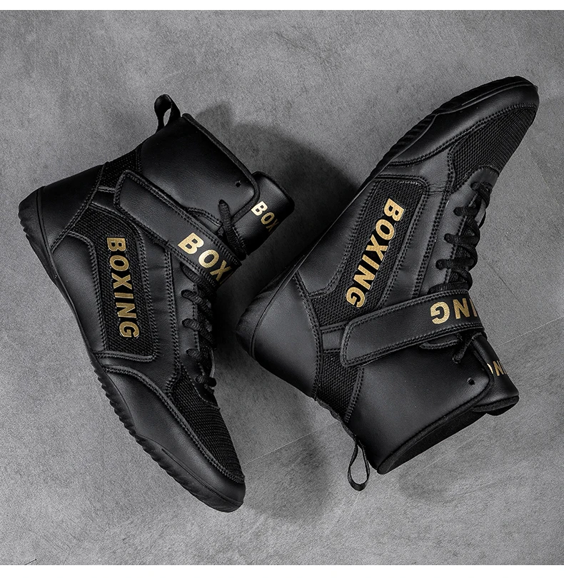 Description Picture 3 of itemMen Brand Wrestling Shoes Comfortable Boxing Shoes Sports Unisex Professional Fighting Gym Sports Outdoor Women Wrestling Boots