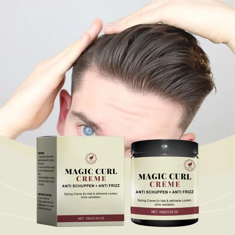 Style Curling Cream Defining Hair Cream Touchable Moisturizing Definer Curl Defining For Adults Friends Beautician