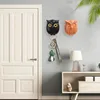 Owl Magnetic Key Hook Auto Blinking Cute Hooks No Punch Storage Hooks Kitchen Home Wall Decoration Hooks Funny Gift Room Decor 4