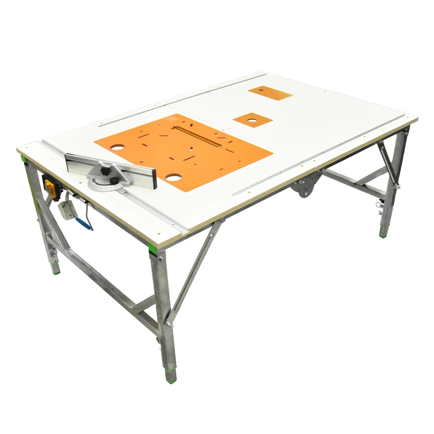 Multifunktionale Holzbearbeitungswerkbank Kleine Säge Tisch Tragbare Falten Sah Tisch Dekoration DIY Folding Werkbank (80*120cm)