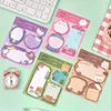 Lytwtw's-Cute Kawaii Animals Notes Notepad Cartoon Adhesive Memo Pad Office and School Supplies Stationery Sticker 4 Piece 1