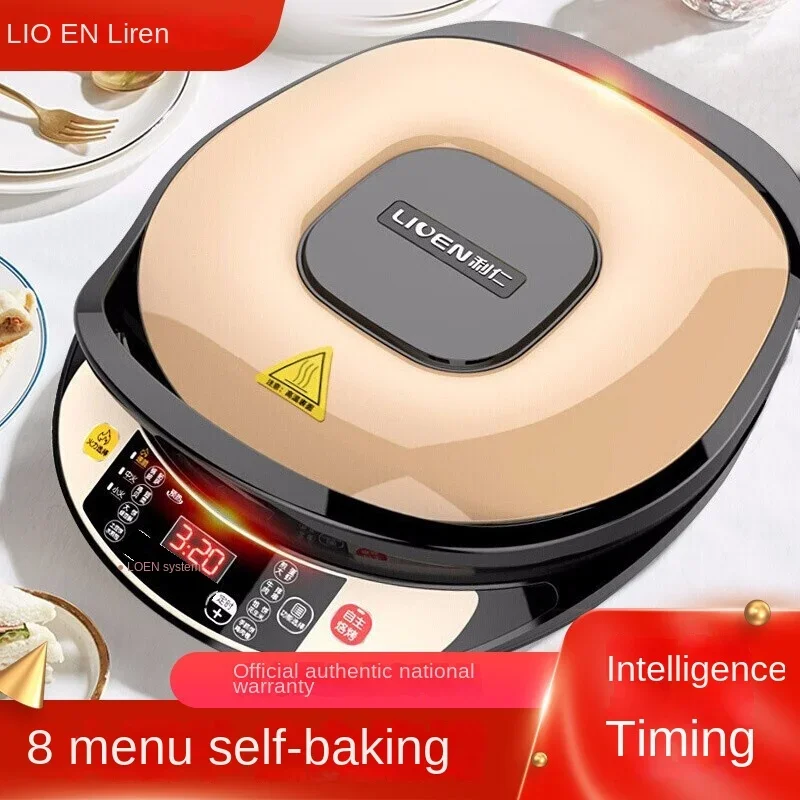 electric hot pot bbq pan grill hotpots steamboat multifunction frying cooker Electric Baking Machine Crepe Maker Pizza Pancake Pan Machine Griddle Chinese Spring Roll Pie Frying Grill Steak Cooker Roaster