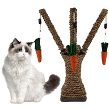 

Funny Adequate Carrot Cat Scratching Post with Sisal Rope Cat Scratcher for Young and Adult Cats Climbing Frame Cat Accessories