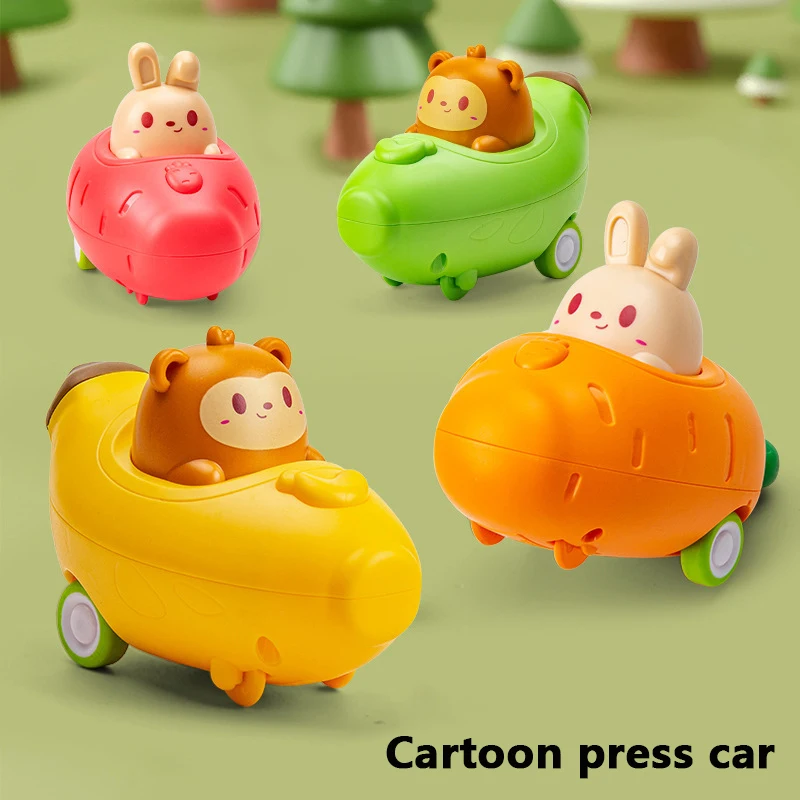 

Cartoon Baby Toy Cars Boy Gift Press And Go Truck Educational Toys Pull Back Cars Toys