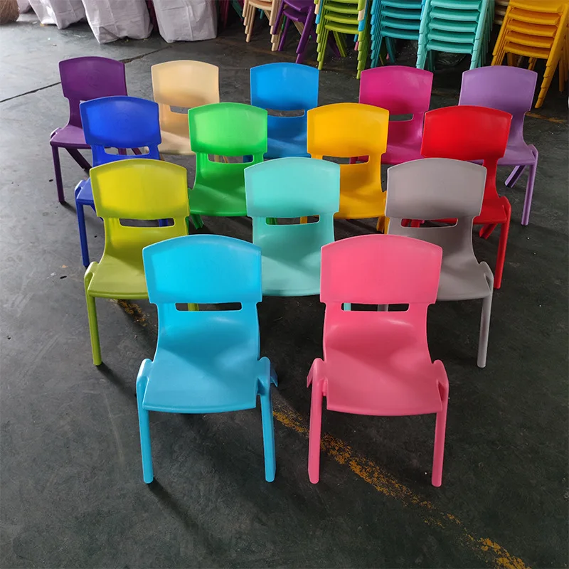 

Kindergarten chairs, children's plastic stools, household learning desks, chairs, thickened primary school adult backrest chairs