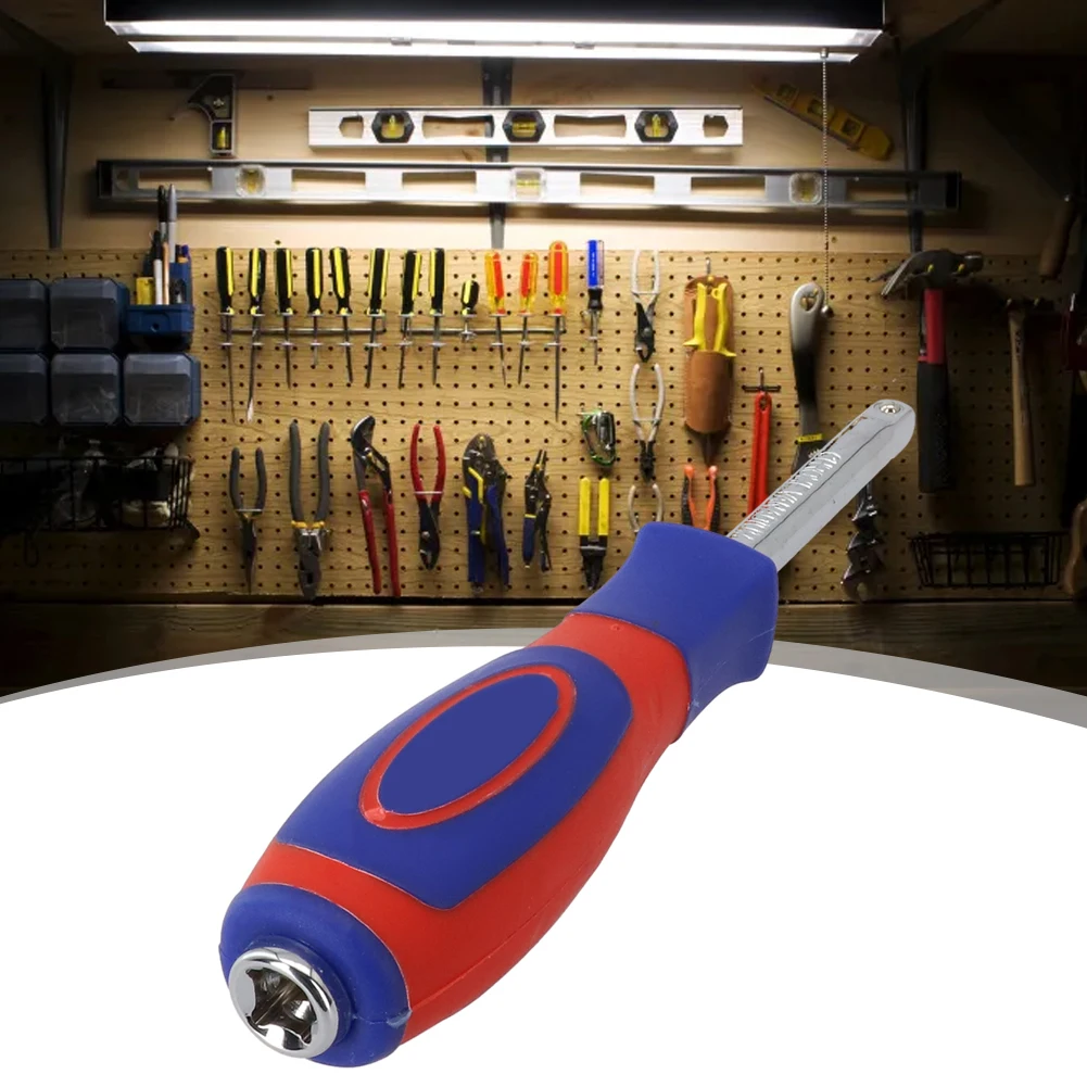 

Socket Tool Socket Wrench 1/4Inch 150mm Chrome Vanadium Steel Dual-purpose Hand Tools Rotary Handle High Quality