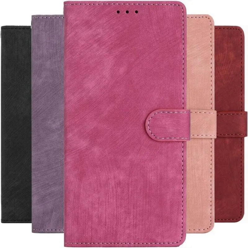 

Protect Case For Xiaomi Redmi A1 10A 10C 9A Note 9 10 11 12 Pro Plus 5G 10S 11S 9S 8T Wallet Card Slots Simple Color Cover D18D