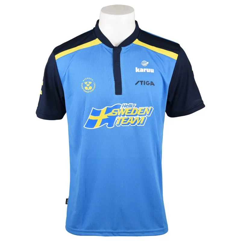 Genuine STIGA Table Tennis Clothing Men Women Table Tennis Clothing Round Neck Sports T-shirt CA-0631