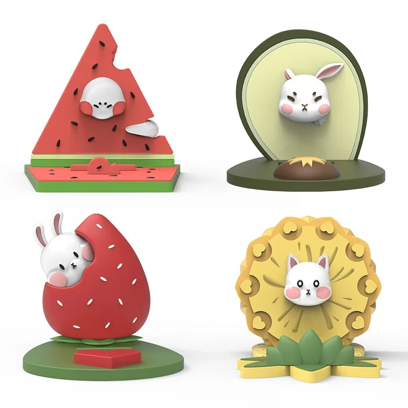 Creative Cartoon Mobile Phone Holder Summer Fruit Cute Cute Personality Desktop Rabbit Mobile Phone Pad Holder Adjustable Height