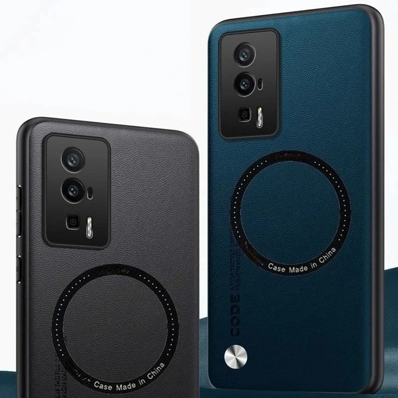For Xiaomi Poco F5 Pro 5G for Magsafe Case Leather Magnetic Wireless Charging Cover For Mi 15T 13T 17 14T f7 m7 x6 x7 Pro MAX 2