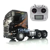 1/14 LESU 6*4 Metal Chassis Tractor Truck Kit Radio Control Vehicle Painted Cabin R730 High Roof Motor Toy DIY Model THZH0928 5