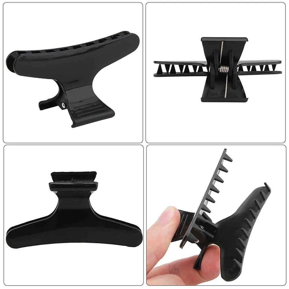 Hair Clips 12Pcs Pro Barber Styling Sectioning Haircut Hairpin Barbershop Hairdressing Clamps Claws Salon Household Styling Tool