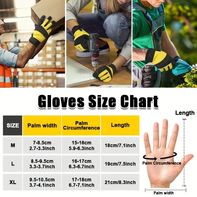 Touchscreen Ultra-Soft Lightweight Outdoor Utility Gloves for Mechanics & Gardening