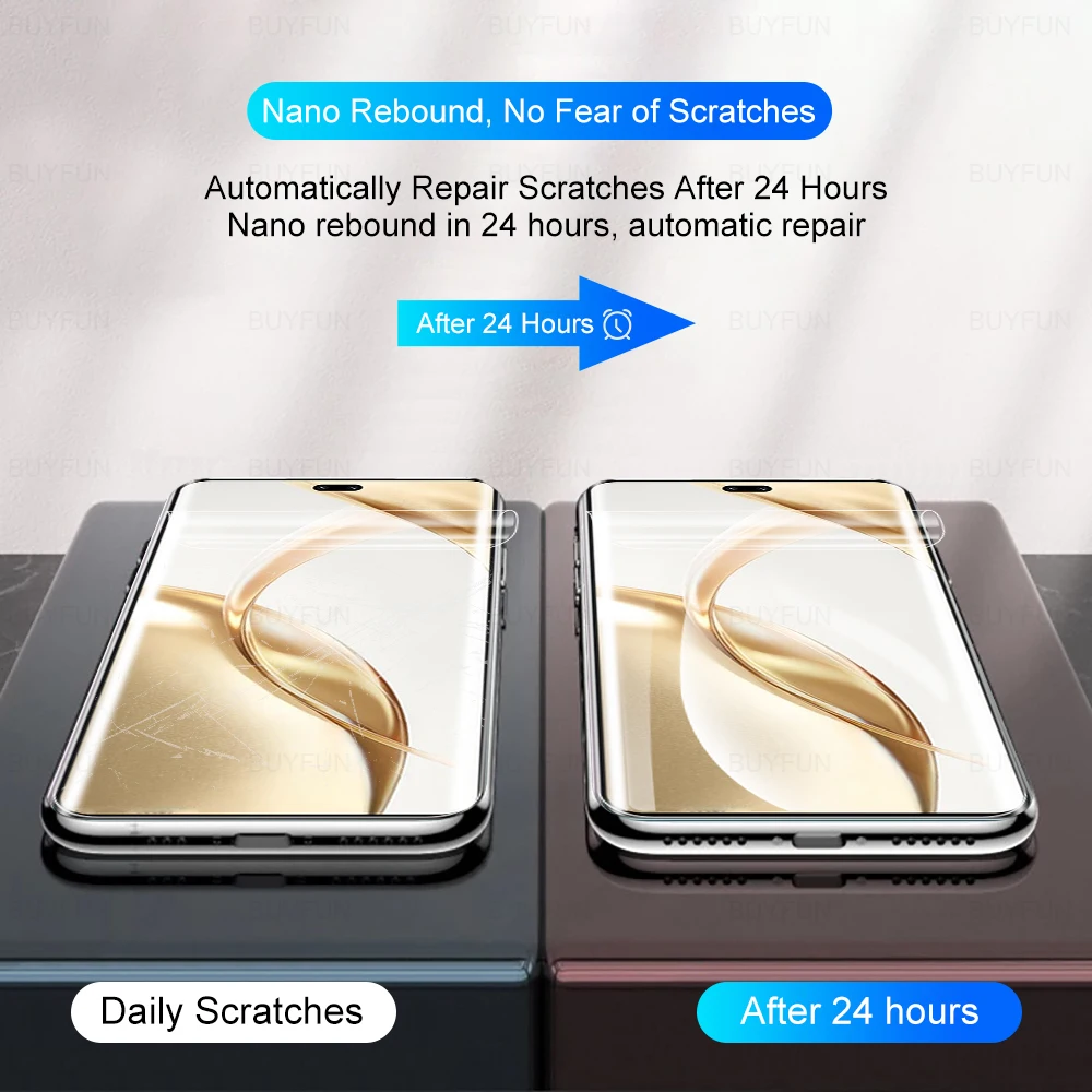 Honor 200 Pro Anti-Scratch Hydrogel Screen Protector, 2-Pack