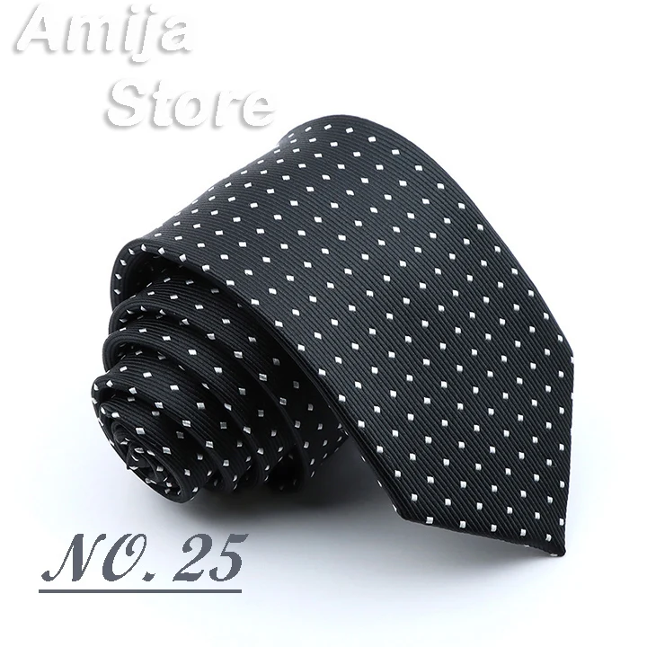 Klassische Herren-Krawatte mit Streifen, modische Krawatten, Marineblau, Jacquard, gewebt, brandneue Accessoires, Alltagskleidung, Krawatte, Hochzeit, Party, Geschenk für Männer – Detail 27