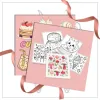 Cute Food Coloring Book: Adorable Bread & Cake Illustrations - Creative Art Book for Adults - 24 Thick Pages for Imagination 4