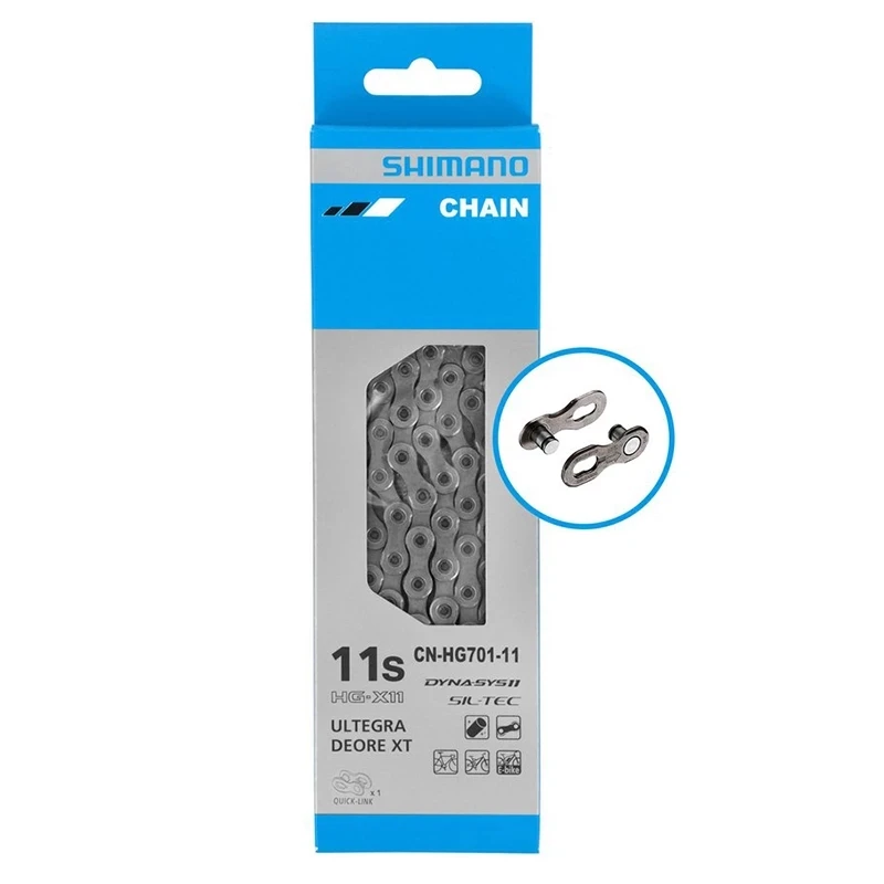 Shimano ULTEGRA DEORE XT HG701-11 Speed Bicycle chain Road MTB 116L Chains with Quick Link Connector for M7000 M8000 5800 6800 bicycle chains bicycle chain