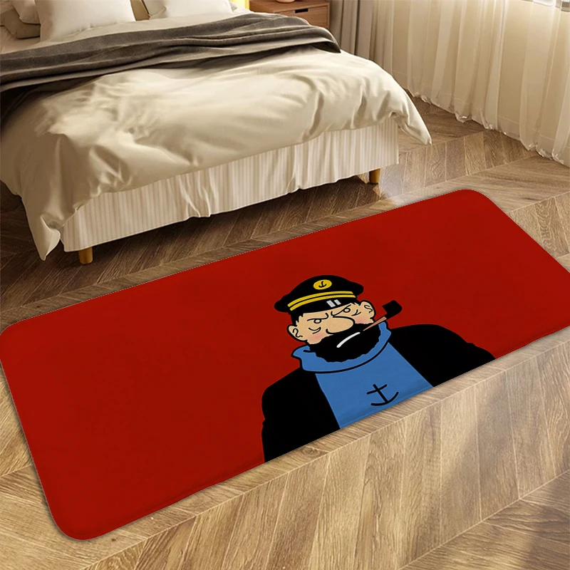 

Carpet for Bedroom T-Tintin Funny Doormat Entrance Door Non Slip Mat for Hallway Modern Home Decoration Bathroom Living Room Rug