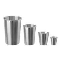 Stainless Steel Metal Cup Beer Cups White Wine Glass Coffee Tumbler Travel Camping Mugs Drinking  Tea Mug Set Outdoor 1