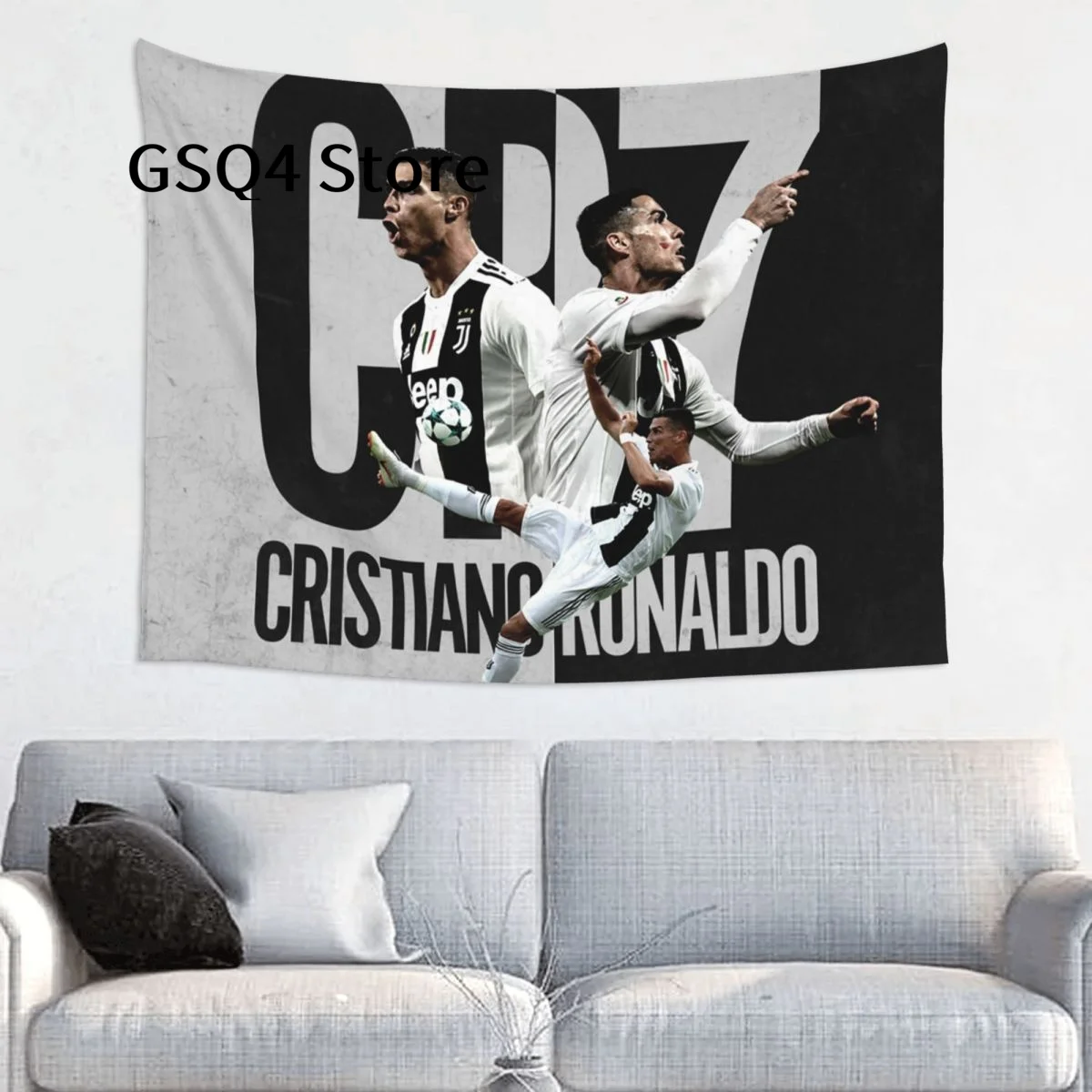 

C-Ronaldo Tapestry for Bedroom Aesthetic Cool Tapestries Wall Hanging for Living Room Dorm