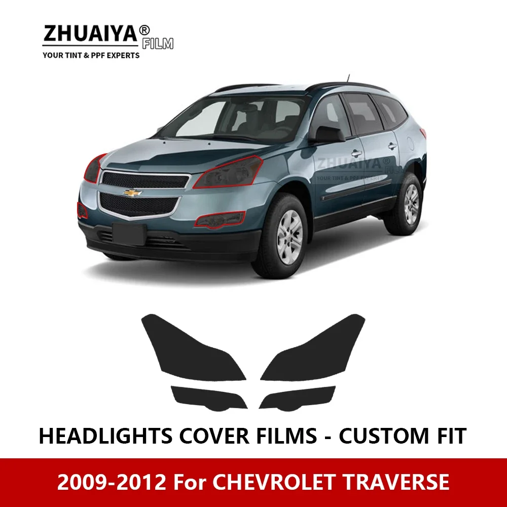 

For CHEVROLET TRAVERSE 2009-2012 Car Exterior Headlight Anti-scratch PPF precut Protective film Repair film stickers Accessories