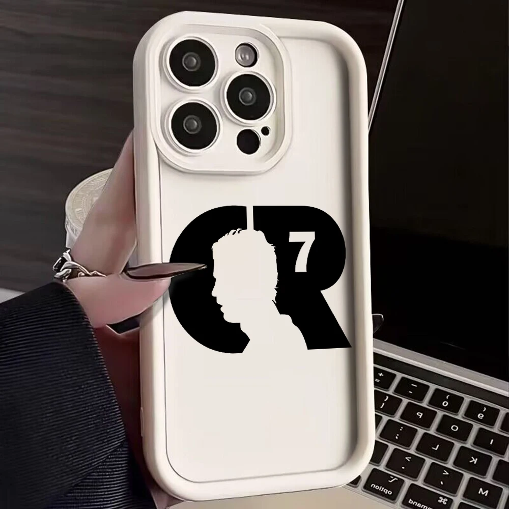 thumbnail image 1 of Mr. Football-funda de teléfono C-cR7-R-Ronaldos, carcasa trasera de TPU suave con correa de mano para IPhone 16, 15, 14, 13, 12, 11 Pro Max, Mini, XR, XS Plus, 1 of 5