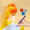 Kids Early Education Led Projector Drawing Table Toys Children Arts Painting Board Desk Mini Doodle Whiteboard Girl Gifts 4