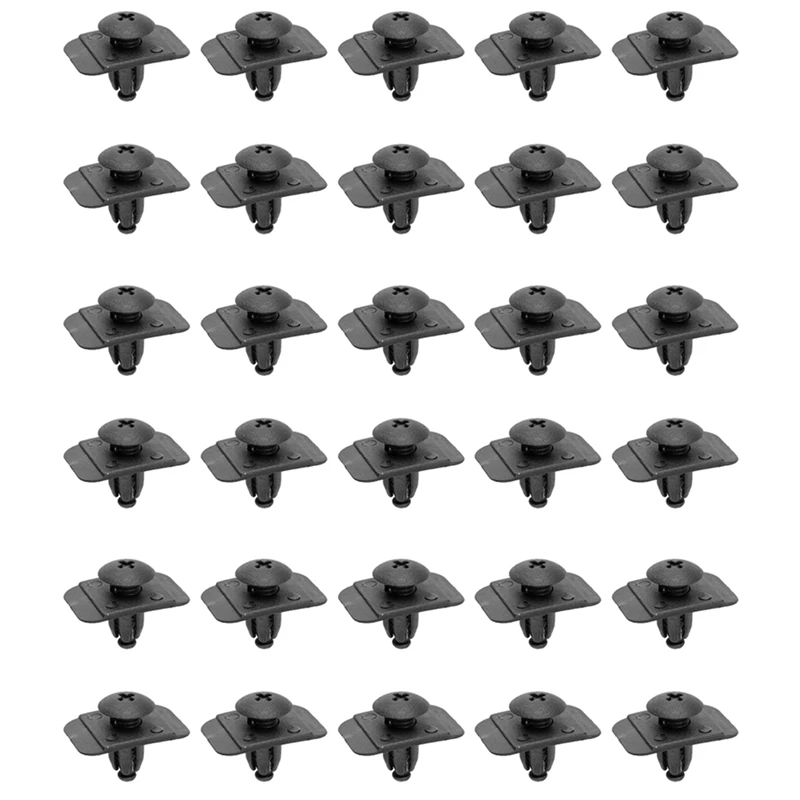 Parafango Liner Fastener Rivet Push Clips Fermo Per Mazda 323 626 929 Cx-9 Miata Millenia Mpv Mx-3 Mx-6 Nero, 30 Pz