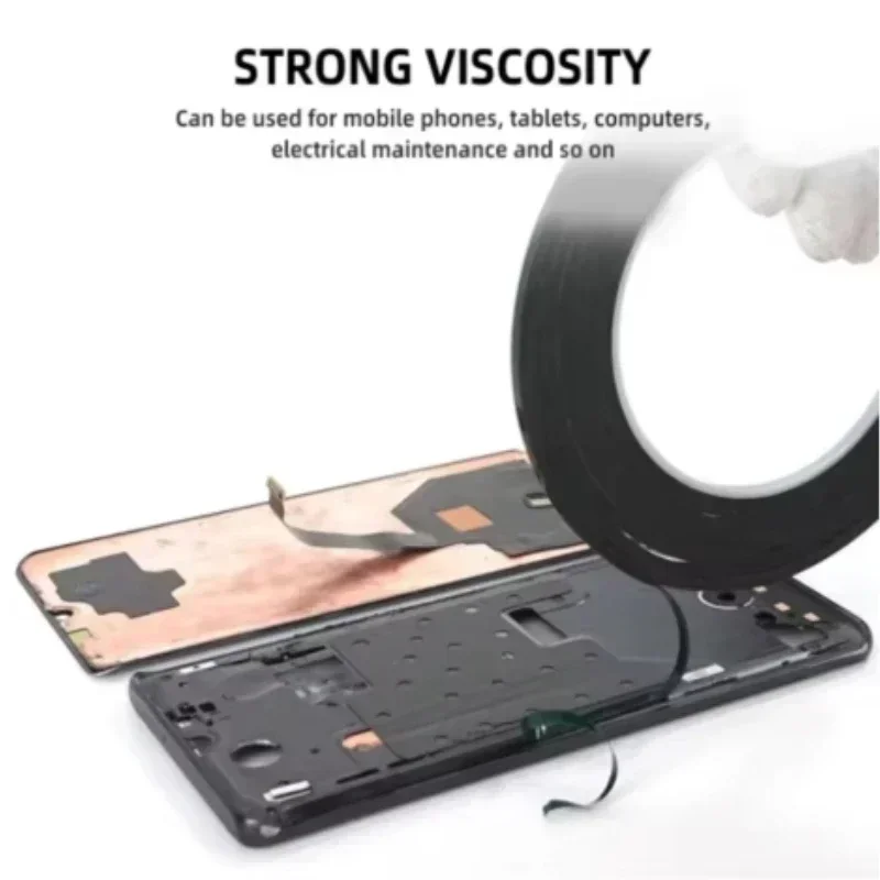 Mobile phone LCD curved screen frame back cover ultra-thin sealant strong foam double-sided tape 1/2/5pcs for Samsung Xiaomi