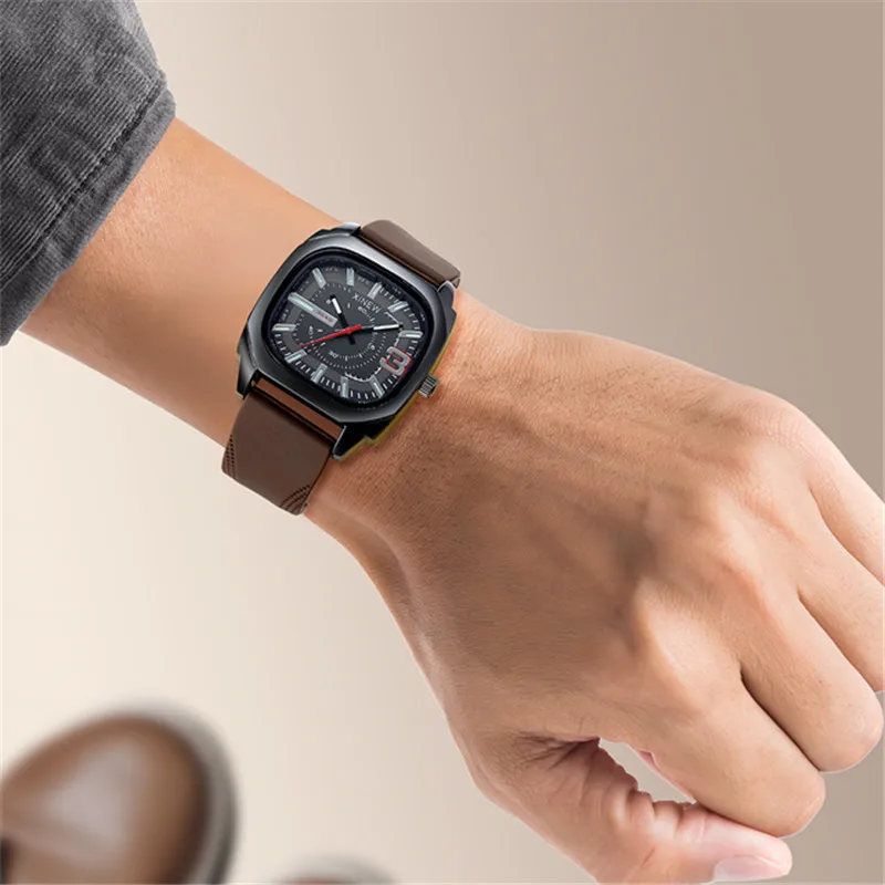 Boys Original XINEW Brand Cheap Watches Black Men Students Fashion Casual Silicone Band Sports Simple Quartz Watch Montre Homme