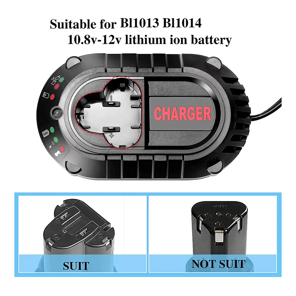 

Battery Charger for Makita BL1013 BL1014 10.8V-12V Lithium-Ion Batteries DC10WA Electrical Drill Screwdriver Tools