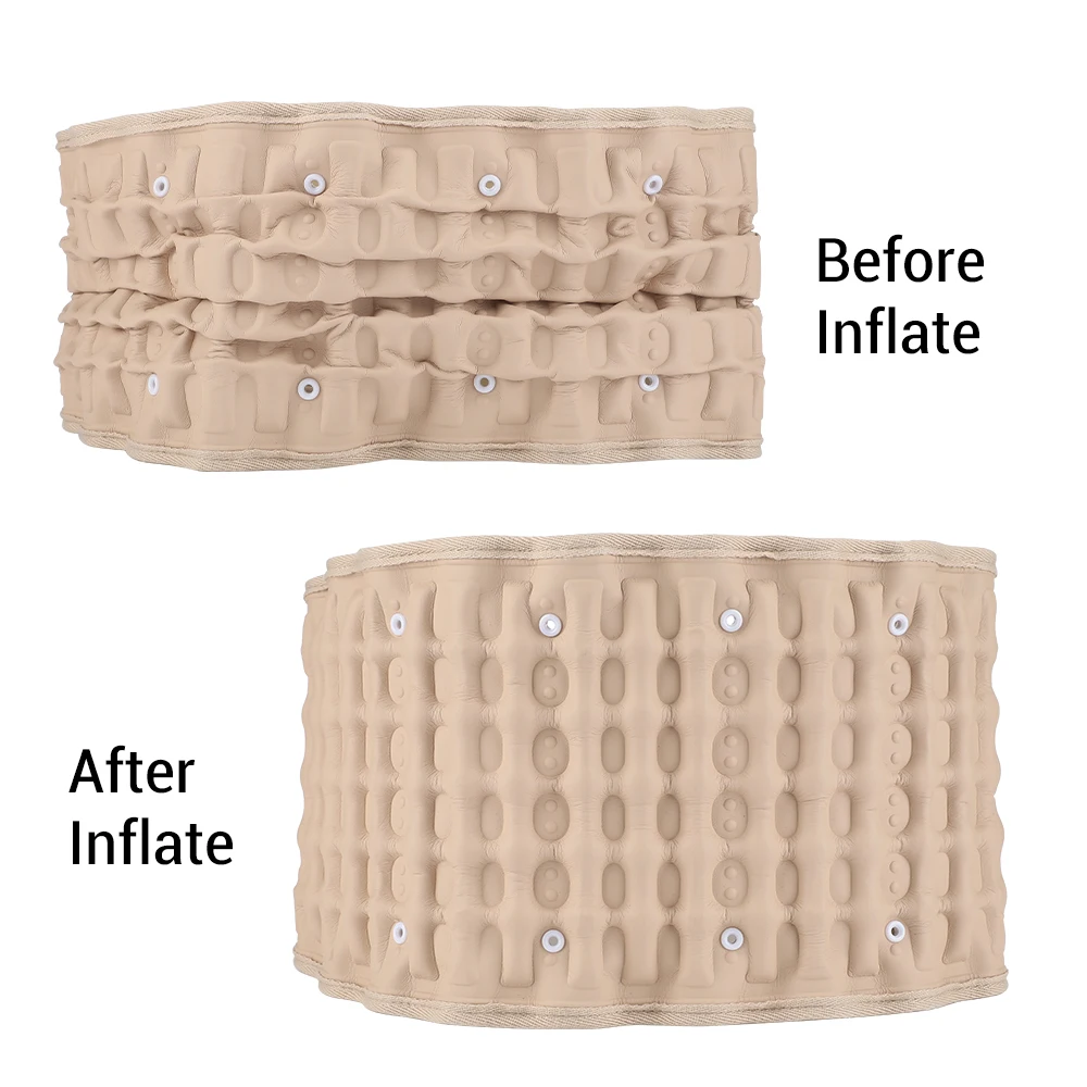 Inflatable Waist Belt Massager Adjustable Decompression Back Belt Lumbar Support