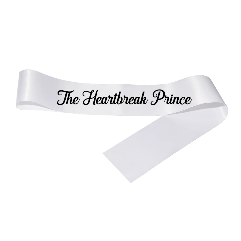 New Party Ribbon Miss Americana and The Heartbreak Prince Colorful Satin Belt Single Party Birthday Etiquette Belt