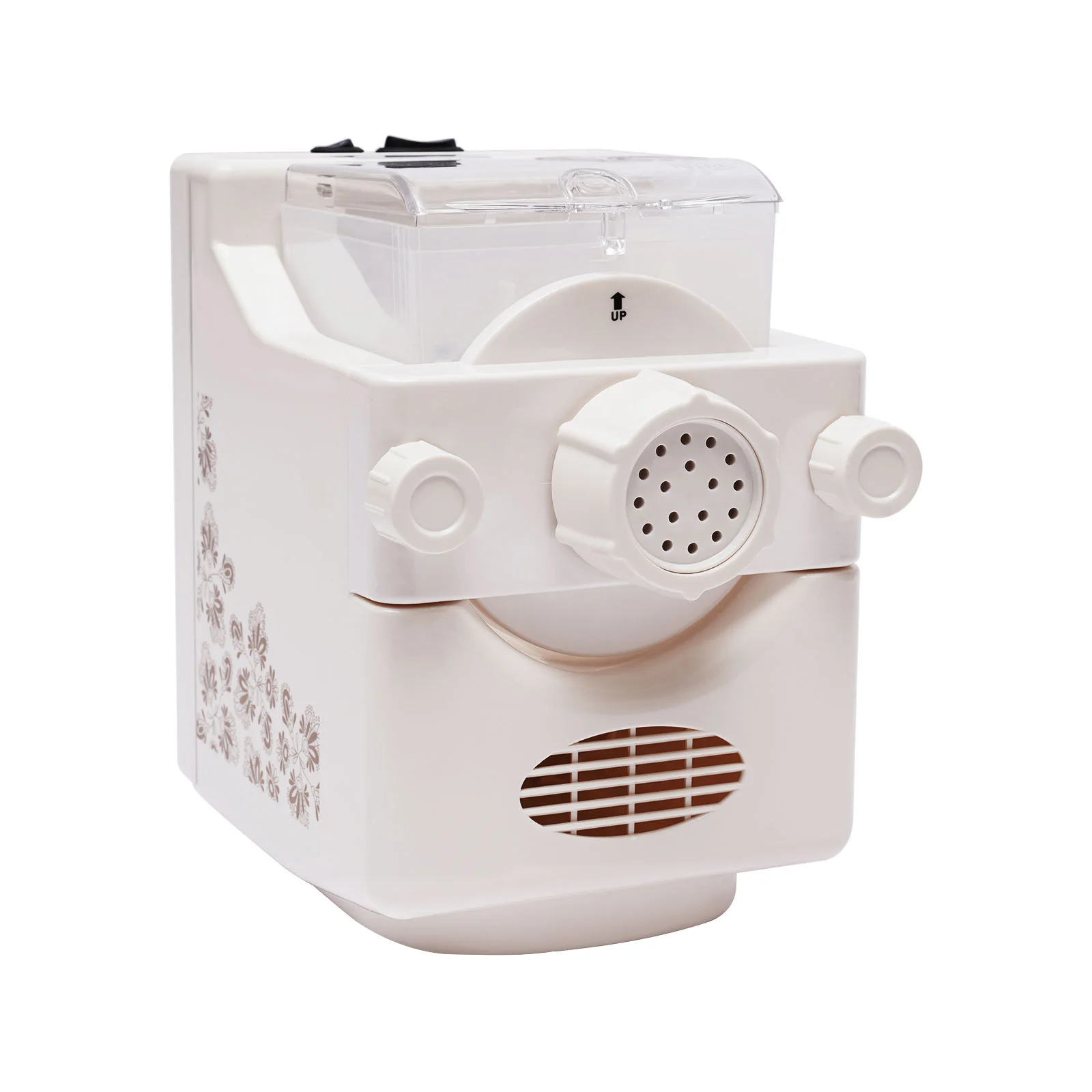 Sf27af75ba28a43e4877adf8c7a961bfdO Automatyczna maszyna do robienia makaronu do urządzenie do gotowania makaronu domowego elektryczna do makaronu 160W do Spaghetti 220V narzędzia kuchenne