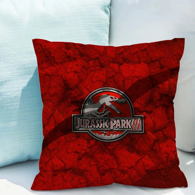 Jurassic Park Decorative Pillowcases Bed Cushions of Modern Sofa Double-sided Printing Pillowcase 40x40 Short Plush Pillow Cases pillowcases 40x40 cushions halloween decorative sofa cushion cover 45x45cm double sided printing bed twin size bedding pillow