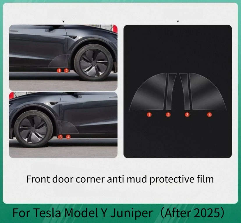 TPU Transparent Protective Film for Tesla Model Y Juniper 2025 Central Control W