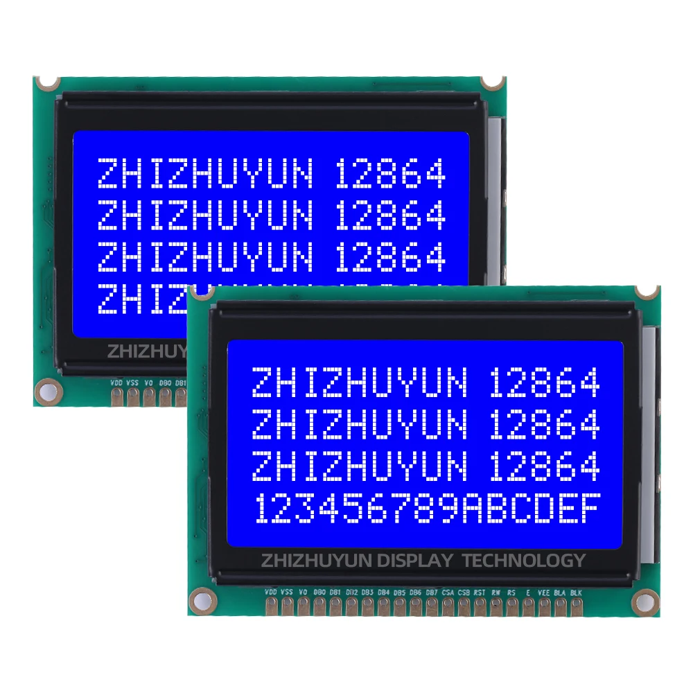 LCD12864-D1 Graphic Dot Matrix LCD Module Grey Film Black Characters 128*64 KS0108 Display Screen LCM Module lcd display module display module
