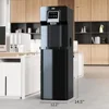 Cold Water Cooler with Ice Maker 3 or 5 Gallon Dispenser 18LBS Daily Ice Production Touch Control Panel High-Performance 5