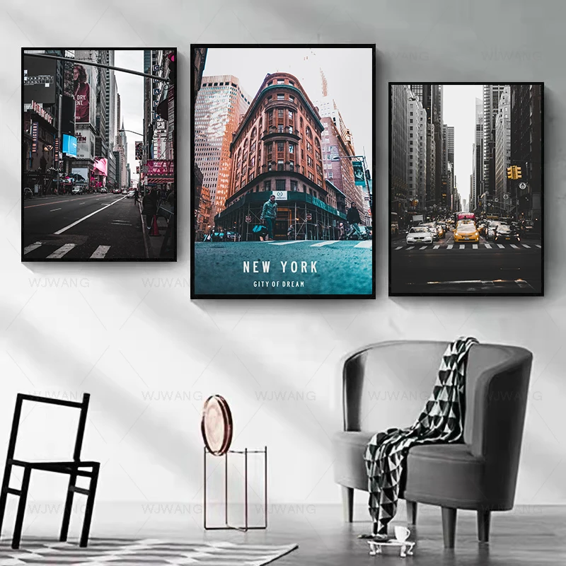 

Modern Minimalist Architecture Mural Poster City Landmark Canvas Painting Wall Art Posters and Prints for Living Room Home Decor