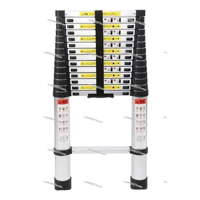 Escalera de aleación de aluminio engrosada, telescópica para el hogar, ingeniería de una palabra, 4/5/6/7 metros