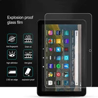 2Pcs Tablet Tempered Glass Screen Protector Cover for Fire HD 10 2021 11th Generation Full Coverage Screen Shatter Proof Film 2