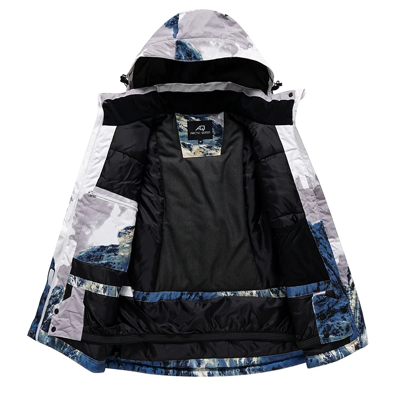 10K Colorful Snow Mountain Man or Woman Ice Suit Wear Waterproof Winter Costume Snowboarding Clothing Ski Sets Jackets + Pants