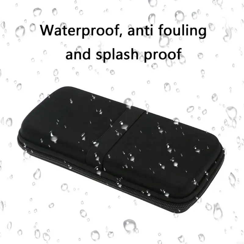 HX6B Scratch Resistant Hard Box with Mesh Pocket Splashproof Storage Bag Shockproof